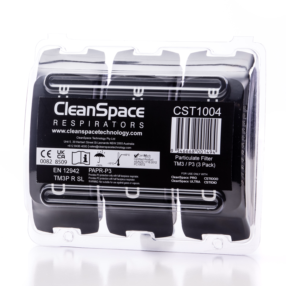 CleanSpace™ CST Particulate Filter HEPA/TM3/P3 (3Pk)